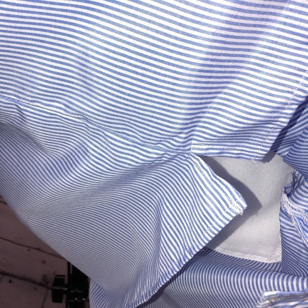 Lucca Couture Dress XS Striped Bow Bell Sleeves - Picture 8 of 8